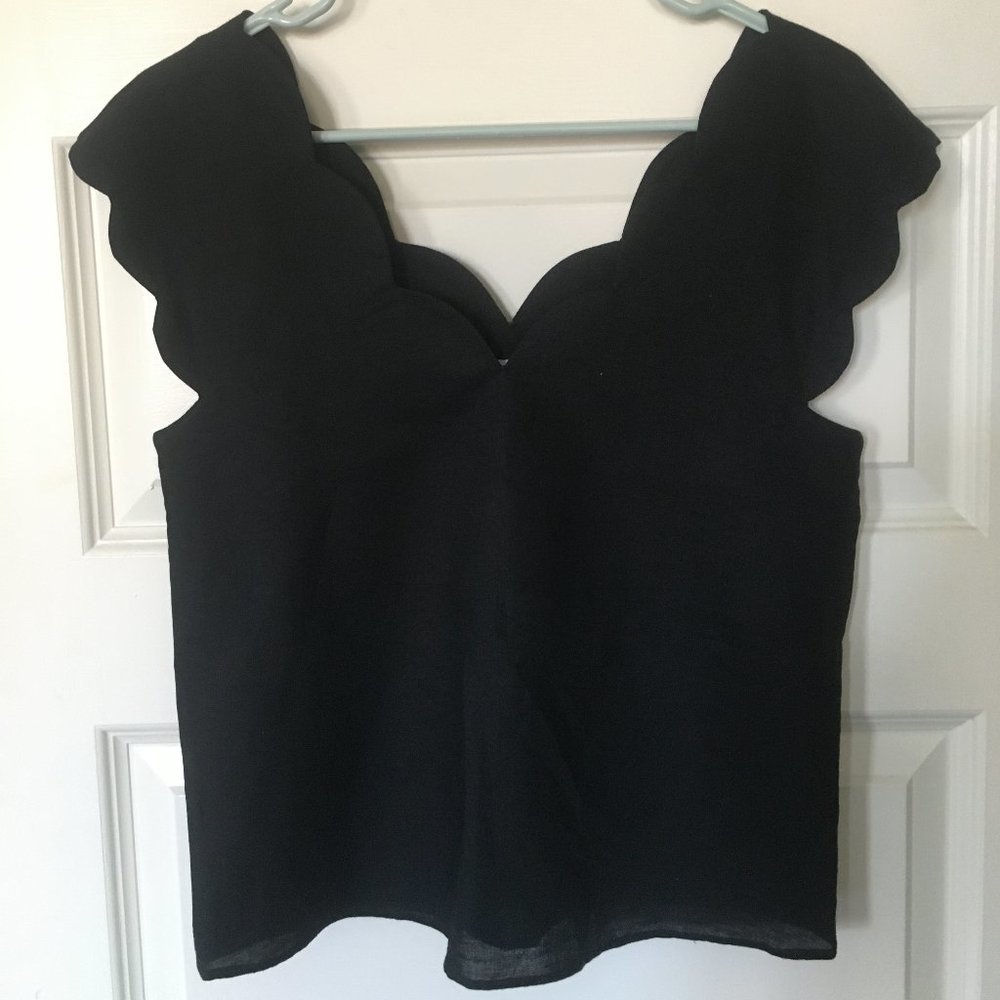 Linen scallop tank top from & Other Stories